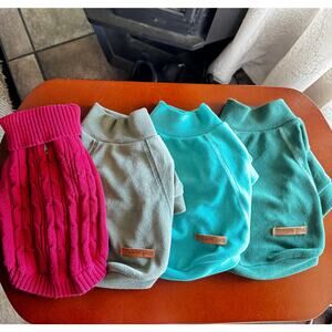 Fitwarm Dog Sweaters - Turtleneck Lot of 4 - Size M - Excellent